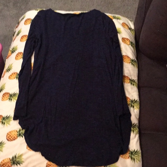 Dark blue/purple Apt 9 long sleeve top - Picture 3 of 3